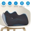 Memory Foam Seat Cushion Sciatica Pain Relief Cushion Pillow Seat Cushion with Machine Washable Cover for Home Office Car Wheelchair Airplane