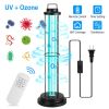 UV Sterilizer Lamp Ultraviolet Disinfection Quartz Tube Light Germicidal Ozone Lamp W/ Timer Function For Car Bedroom Kitchen Hotel Pet Area