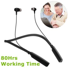 JINGHAO Neckband Hearing Amplifier Rechargeable Hearing Aids Up To 80 Hrs Working Time Anti Loss Convenient for Elderly