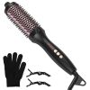 3 In 1 Thermal Brush Hair Curler Brush Hair Curler Straightener with 10 Heating Levels 30S Fast Heating Fit for All Hair Types for Home Travel