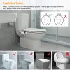 Bidet Attachment Non-Electric Fresh Water Bidet Sprayer Toilet Seat Attachment with Self Cleaning Dual Nozzles Cold Warm Water Temperature Pressure Co