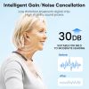 JINGHAO Neckband Hearing Amplifier Rechargeable Hearing Aids Up To 80 Hrs Working Time Anti Loss Convenient for Elderly